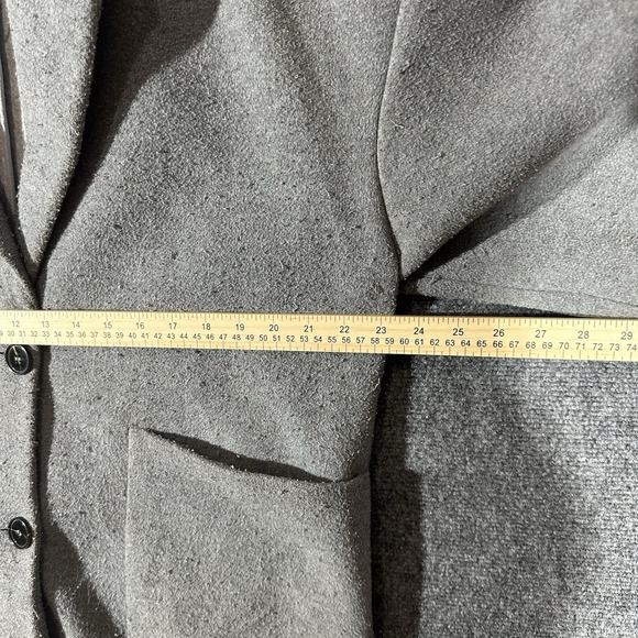 Zara Heather Silver Gray Wool Blend SingleButton Coat‎ Small - Picture 3 of 16